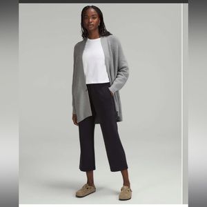 Lululemon Merino Wool-Blend Ribbed Long Wrap Sweater